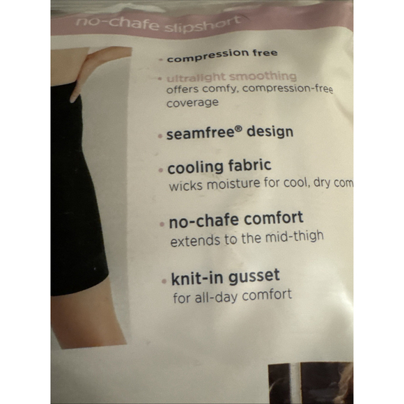 Jockey Essentials Women’s Ultralight Smoothing No-Chafe Slipshort Size 5XL Rose - Picture 4 of 8